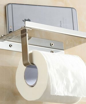 Držiak na toaletný papier + stojan na mobilný telefón