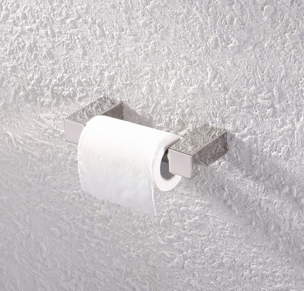 Chrómový moderný držiak na toaletný papier