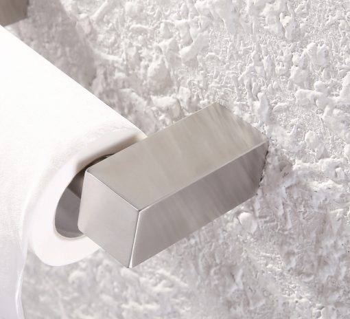 Niklový moderný držiak na toaletný papier