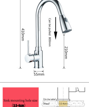 Moderná drezová batéria so spŕškou -chróm, nikel, čierna