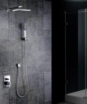 Moderný sprchový set - hlavová sprcha, sprchová hlavica a podomietková batéria