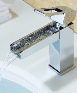 Dizajnová stojanková umývadlová batéria s vodopádom vody