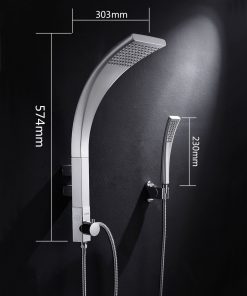 Dizajnový sprchový panel s ručnou a hlavovou sprškou