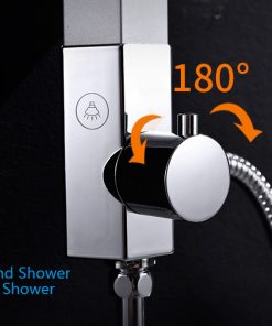 Dizajnový sprchový panel s ručnou a hlavovou sprškou