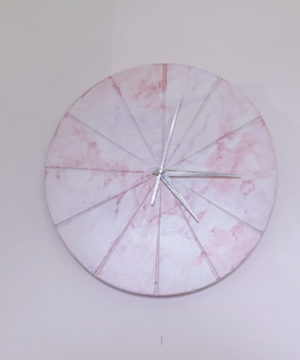 Ručne vyrobené nástenné hodiny - Pastel marble