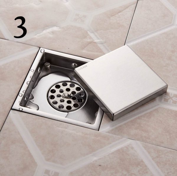Elegantná podlahová vpusť do kúpeľne v rôznych prevedeniach