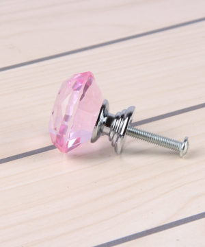 Úchyt na dvierka PINK DIAMOND, strieborný, 30mm