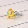 Úchyt na dvierka YELLOW DIAMOND, strieborný, 30mm (2)