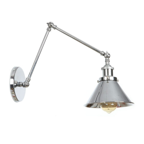 Nástenná historická lampa Provence v striebornej farbe - Image 3