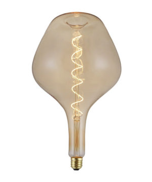 Vintage Filament žiarovka BIG GLOBE, zlatá - 5W, E27, 250lm, Stmievateľná, Teplá biela