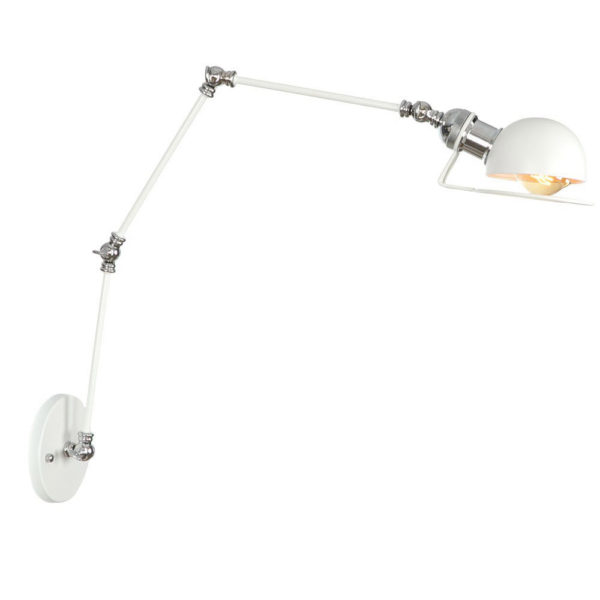 Historická nástenná lampa Magnum v dekoračnom štýle v bielej farbe - Image 5