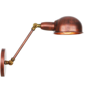 Retro nástenná lampa Side20 v staro medenej farbe
