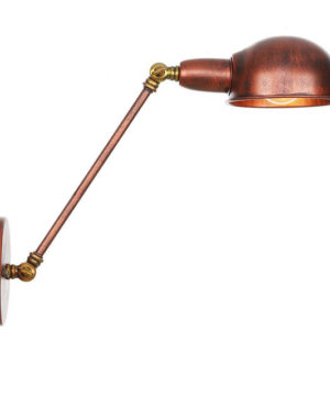 Retro nástenná lampa Side30 v staro medenej farbe