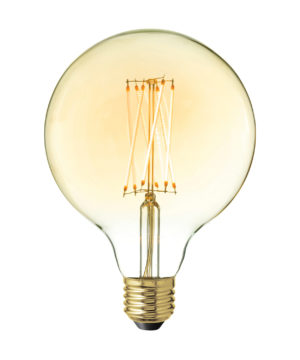 LED Žiarovka NEW SPHERE so zlatistým sklom, E27, 220lm, 4W, Teplá biela, stmievateľná