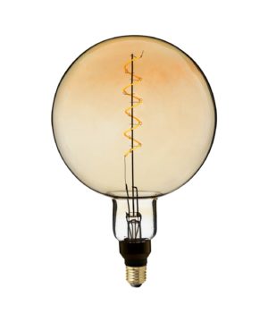 Retro žiarovka XXL SPIRAL GLOBO so zlatistým sklom – 4W, E27, Stmievateľná, 130lm