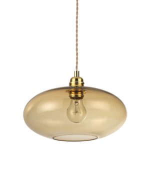 Sklenené závesné svietidlo BLOB SP1 AMBRA | Ideal Lux