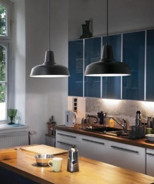 Alternative view of Závesné historické svietidlo MOBY SP1 v čiernej farbe | Ideal Lux