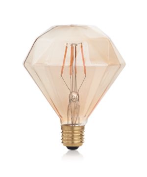 Žiarovka Filament VINTAGE DIAMOND, E27, 4W, 380lm, Teplá biela | Ideal Lux