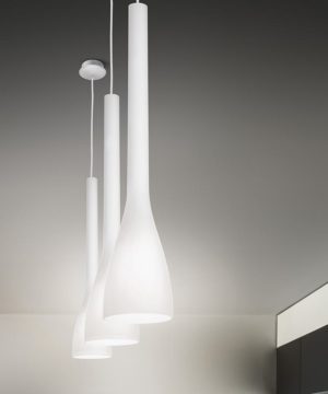 Alternative view of Moderné závesné svietidlo FLUT SP1 SMALL v bielej farbe | Ideal Lux