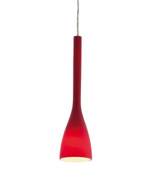 Moderné závesné svietidlo FLUT SP1 SMALL v červenej farbe | Ideal Lux