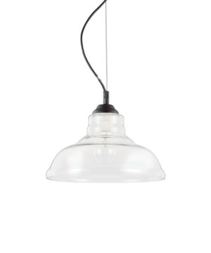 Sklenené svietidlo BISTRO' SP1 PLATE s čírym tienidlom | Ideal Lux