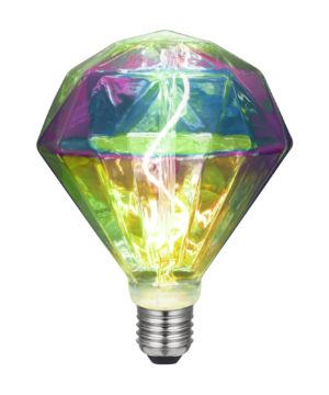 Filamentová LED žiarovka - DIAMANTE - 3W, E27, Stmievateľná, 2000K | Daylight Italia