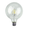Priehľadná LED žiarovka - G125, 4W, E27, 400lm, Teplá biela | Daylight Italia