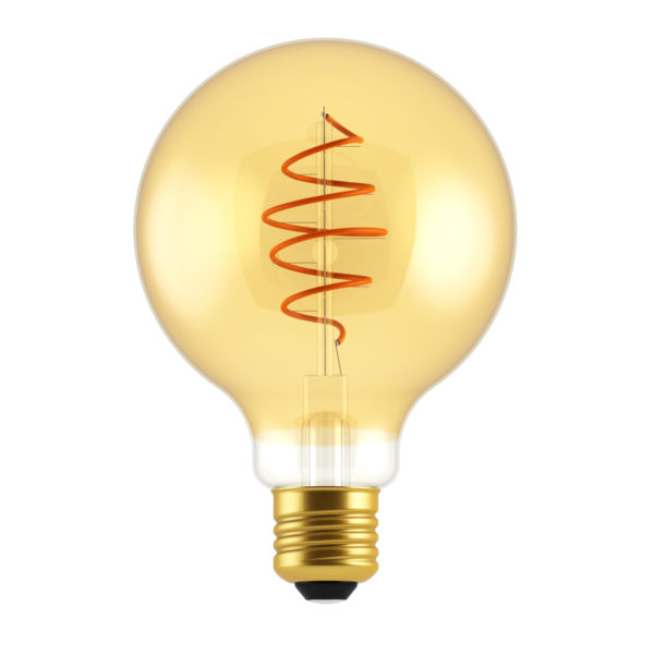 Zlatá LED žiarovka - CROISSANT GLOBUS - 5W, E27, Stmievateľná, 2000K, 250lm - Image 2