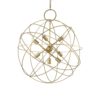 Kovový závesný luster v zlatej farbe KONSE SP7 | Ideal Lux