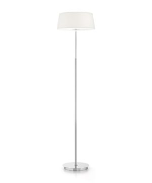 Podlahová lampa s bielym tienidlom HILTON PT2 | Ideal Lux