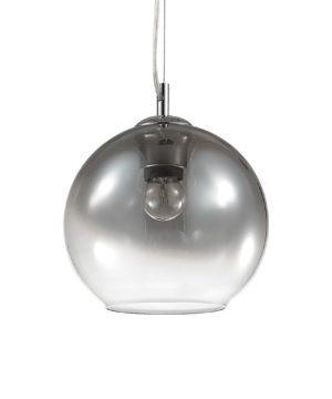 Moderný luster so sférickým difúzorom vo vyblednutej chrómovej farbe NEMO SP1 D20 | Ideal Lux