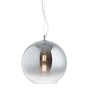 Moderný luster so sférickým difúzorom vo vyblednutej chrómovej farbe NEMO SP1 D30 | Ideal Lux