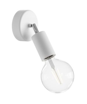 Exteriérová nástenná lampa IP65, biela farba