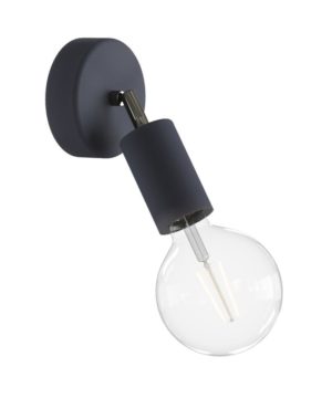 Exteriérová nástenná lampa IP65, karbónová čierna farba