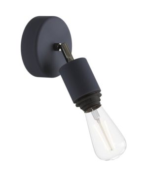 Exteriérová nástenná lampa s možnosťou pripojenia tienidla IP65, karbónová čierna farba