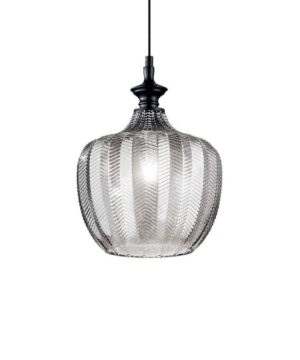 Dizajnové sklenené svietidlo LORD SP1 s dymovým sklom | Ideal Lux