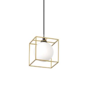 Závesná lampa v mosádznej farbe LINGOTTO SP1 | Ideal Lux