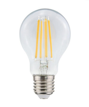 LED Priehľadná žiarovka - A60, 11W, E27, 1521lm, Teplá biela | Daylight Italia