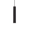 Moderné závesné kovové svietidlo TUBE SP D4, čierna farba | Ideal Lux