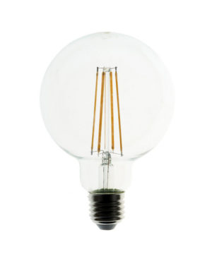 Priehľadná LED žiarovka - G95, 7.5W, E27, 805lm, Teplá biela, Stmievateľná | Daylight Italia