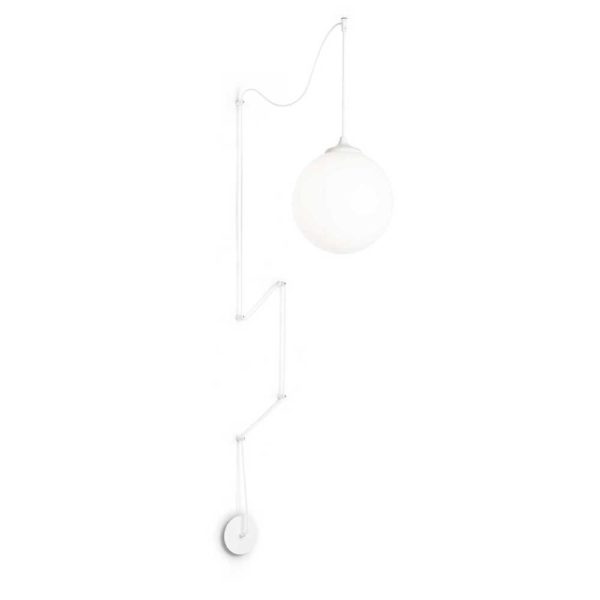 Retro nástenné a stropné svietidlo BOA SP1, biela farba | Ideal Lux