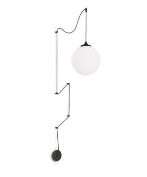 Retro nástenné a stropné svietidlo BOA SP1, čierna farba | Ideal Lux