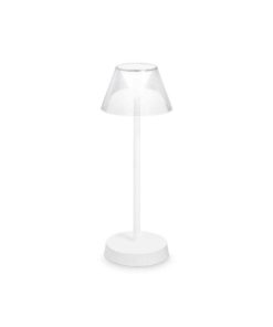 Exterierová LED stolová lampa LOLITA TL, biela farba | Ideal Lux