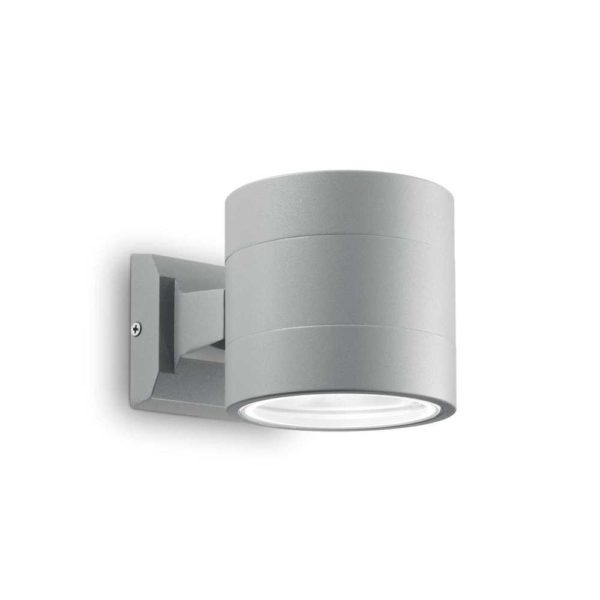 Exterierové nástenné svietidlo SNIF AP1 ROUND, sivá farba | Ideal Lux
