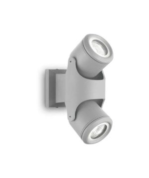 Exterierové stropné a nástenné svietidlo XENO PL2, šedá farba | Ideal Lux