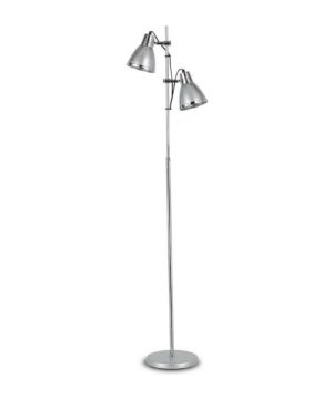 Stojacia lampa s nastaviteľnými tienidlami ELVIS PT2, strieborná farba | Ideal Lux
