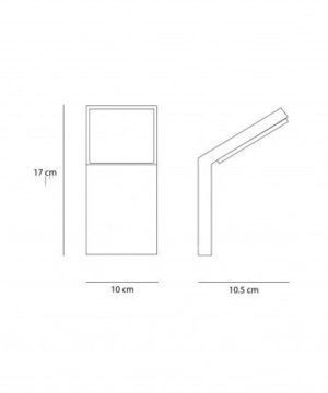 Alternative view of Vonkajšie nástenné svietidlo STYLE AP 3000K, biela farba | Ideal Lux