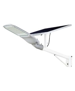 Pouličné solárne LED svietidlo PRO, 50W, Studená biela, 3000lm, IP65..