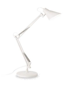 Retro stolová lampa SALLY TL1 v bielej farbe | Ideal Lux