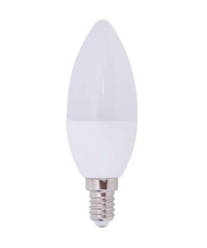 LED žiarovka mliečna OLIVA LED POWER - E14, 6W, 600lm, Teplá biela